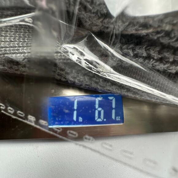 J Mclaughlin Sweater Women Large Gray Zip Cardigan Waffle Knit Minimalist Preppy - Picture 13 of 13